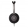 V7 HA310-2EP cuffia e auricolare Cablato Cuffie A Padiglione MUSICA Nero, Argento (HA310-2EP)