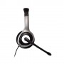 V7 HU521-2EP cuffia e auricolare Cablato A Padiglione Ufficio Nero, Argento (HU521-2EP)