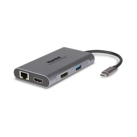 Hamlet HDKC-PD400D replicatore di porte e docking station per notebook Cablato USB 3.2 Gen 1 (3.1 Gen 1) Type-C Gr (HDKC-PD400D)