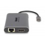 Hamlet HDKC-PD400D replicatore di porte e docking station per notebook Cablato USB 3.2 Gen 1 (3.1 Gen 1) Type-C Gr (HDKC-PD400D)
