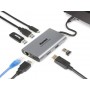 Hamlet HDKC-PD400D replicatore di porte e docking station per notebook Cablato USB 3.2 Gen 1 (3.1 Gen 1) Type-C Gr (HDKC-PD400D)