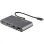 StarTech.com Thunderbolt 3 Mini Dock - Docking Station TB3 portatile per doppio monitor DisplayPort 4K 60Hz - 1x US (TB3DKM2DPL)