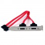StarTech.com Supporto slot piastra SATA con 2 porte eSATA (ESATAPLATE2)