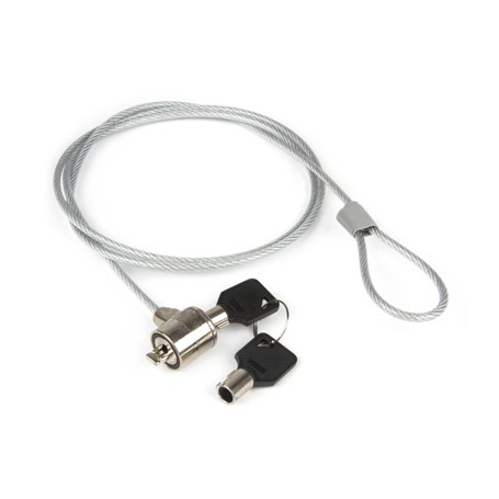 Hamlet Notebook Lock cavo di sicurezza per pc e notebook con lucchetto a chiave di 120 cm in acciaio (XNBLOCK12K)