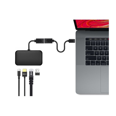 Hamlet XADTC-U2A-MF02 cavo USB 0,2 m USB 3.2 Gen 1 (3.1 Gen 1) USB A USB C Nero (XADTC-U2A-MF02)