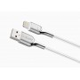 Cygnett Lightning - USB-A 1 m Acciaio inossidabile, Bianco (CY2685PCCAL)