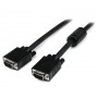 StarTech.com Cavo coassiale ad alta definizione per monitor VGA a VGA a 15 pin HD15 maschio/maschio da 10m (MXTMMHQ10M)