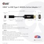 CLUB3D CAC-1333 cavo e adattatore video 0,22 m HDMI tipo A (Standard) USB tipo-C Nero (CAC-1333)