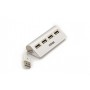 Nilox Hub 4 porte USB 2.0 (NXHUB04ALU2)