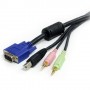 StarTech.com Cavo switch KVM VGA USB 4 in 1 da 1,8 m con audio e microfono (USBVGA4N1A6)