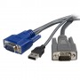 StarTech.com Cavo KVM ultra-sottile VGA USB 2 in 1 3 m (SVUSBVGA10)