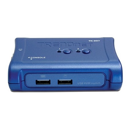 Trendnet TK-207K switch per keyboard-video-mouse (kvm) Blu (TK-207K)