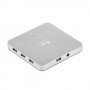 i-tec Metal U3HUBMETAL10 hub di interfaccia USB 3.2 Gen 1 (3.1 Gen 1) Type-A 5000 Mbit/s Argento (U3HUBMETAL10)