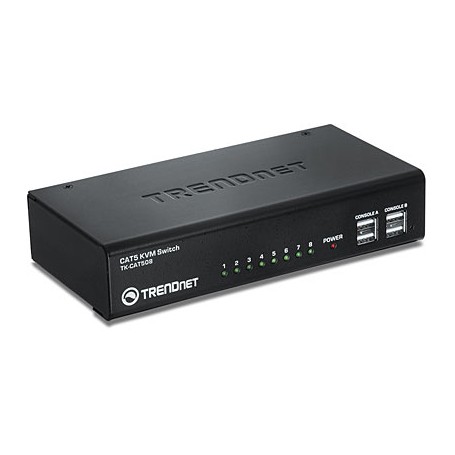 Trendnet TK-CAT508 switch per keyboard-video-mouse (kvm) Nero (TK-CAT508)