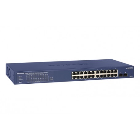 Netgear GS724TP Gestito L2/L3/L4 Gigabit Ethernet (10/100/1000) Supporto Power over Ethernet (PoE) 1U Nero, Gri (GS724TP-200EUS)