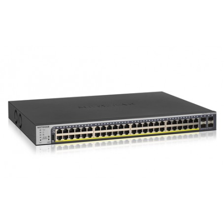 Netgear GS752TP Gestito L2/L3/L4 Gigabit Ethernet (10/100/1000) Supporto Power over Ethernet (PoE) 1U Nero (GS752TP-200EUS)