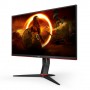 AOC 24G2SU/BK monitor piatto per PC 60,5 cm (23.8") 1920 x 1080 Pixel Full HD Nero, Rosso (24G2SU/BK)