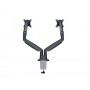 Multibrackets 3286 supporto da tavolo per Tv a schermo piatto 68,6 cm (27") Morsa Nero, Argento (MB3286)