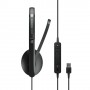 EPOS | SENNHEISER ADAPT 130T USB II Cuffia Padiglione auricolare USB tipo A Nero (1000899)