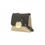 dbramante1928 Vienna Pelle Nero, Sabbia Borsa a tracolla (VICBNBSS5469)