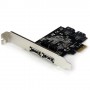 StarTech.com Scheda controller PCI Express SATA 6 Gbps eSATA 2 porte - Scheda PCIe SATA III a due porte - 2 int/2  (PEXESAT322I)