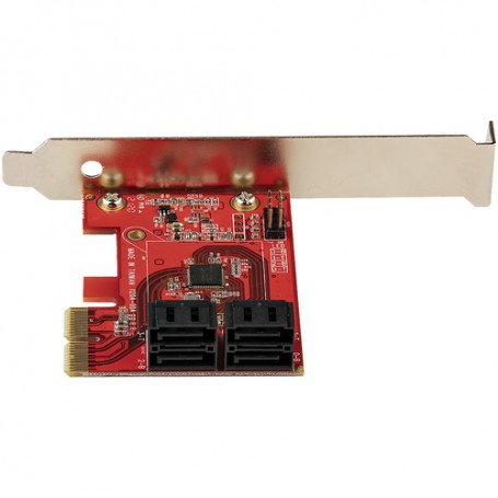 StarTech.com Scheda PCIe SATA - Scheda di Espansione PCIe SATA a 4 porte 6 Gbps - Staffa a Profilo Basso/A (4P6G-PCIE-SATA-CARD)