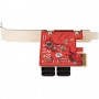 StarTech.com Scheda PCIe SATA - Scheda di Espansione PCIe SATA a 4 porte 6 Gbps - Staffa a Profilo Basso/A (4P6G-PCIE-SATA-CARD)