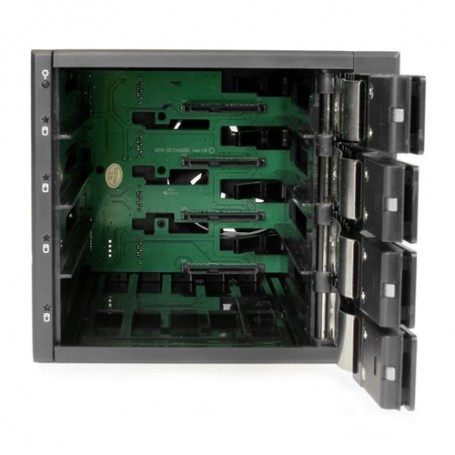 StarTech.com Sistema Backplane mobile per rack hot-swap portatili a 4 bay alloggiamenti per HDD SAS II / SATA III (HSB4SATSASBA)