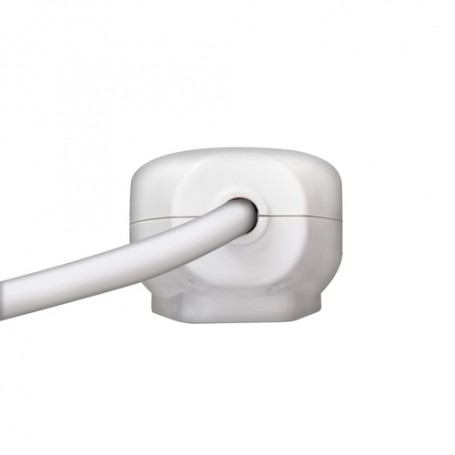 V7 Stabilizzatore di tensione a 5 prese Schuko casa/ufficio, cavo di 1,8 m, 1050 joule, bianco (SA0503WUSB-8E5)