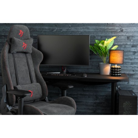 Arozzi Verona -SIG-SFB-RD sedia per videogioco Sedia da gaming per PC Sedia imbottita tappezzata Grigio, Ros (VERONA-SIG-SFB-RD)
