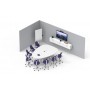 Logitech Tap Medium Bundle – Microsoft Teams sistema di conferenza Sistema di videoconferenza di gruppo (TAPRALMSTINT)
