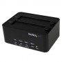 StarTech.com Dock duplicatore USB 3.0 a HD - Duplicatore di dischi rigidi/HDD indipendente Clonatore ed Eraser (SATDOCK2REU3)