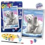 Ravensburger CreArt Pawesome Polar Bear Colore per kit di verniciatura in base ai numeri (200795)