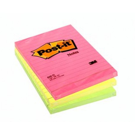 Post-It 660 NR pouch autoadesiva Rettangolo Multicolore 100 fogli (40452)