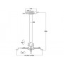 Multibrackets 1011 supporto per proiettore Muro/Soffitto Bianco (MB1011)
