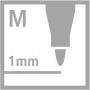 STABILO Pennarello Premium - Pen 68 - ARTYLine - Astuccio da 12 con appendino - 12 colori assortiti (6812-1-20)
