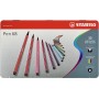 STABILO Pennarello Premium - Pen 68 - Scatola in Metallo da 30 - Colori assortiti (6830-6)