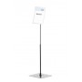 Durable 498123 stand informativo e supporto per brochure A4 Metallo Argento (4981-23)