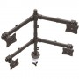 StarTech.com Braccio Articolato da Scrivania per 4 Monitor - Supporto per 4 Schermi VESA fino a 27" - Struttura in Acc (ARMQUAD)