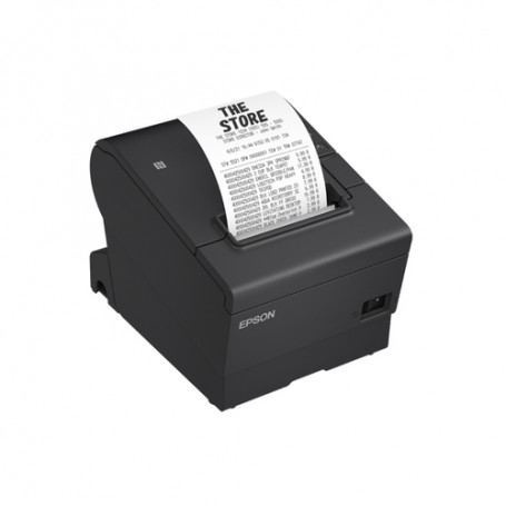 Epson TM-T88VII (132): USB, Ethernet, PoweredUSB, Black (C31CJ57132)