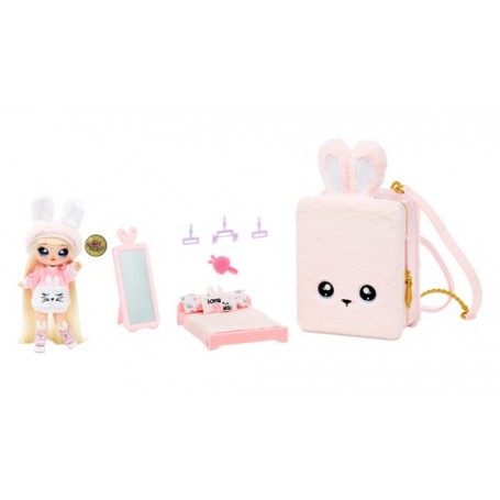 Na! Na! Na! Surprise 3-in-1 Backpack Bedroom Playset- Pink Bunny (569732E7C)