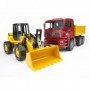 BRUDER Construction truck with articulated road loader (2752)