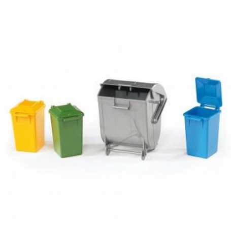 BRUDER Garbage can set (2607)
