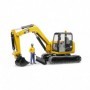 BRUDER Cat Mini Excavator with worker (2466)