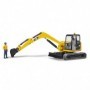 BRUDER Cat Mini Excavator with worker (2466)