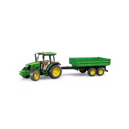 BRUDER John Deere 5115 M with tipping trailer (02108)