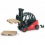 BRUDER Linde fork lift H30D with 2 pallets (2511)