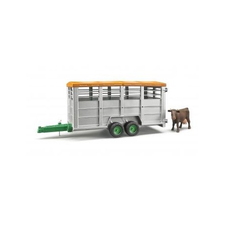 BRUDER Livestock trailer with 1 cow (02227)