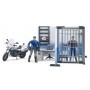 BRUDER Police Station with Police Motorcycle (62732)