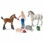 Schleich Vet visiting mare and foal (42486)